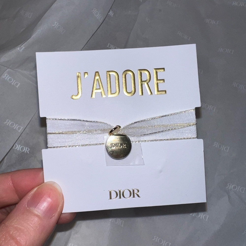 Dior Jadore Diffuser Charm Ribbon Bracelet Choker